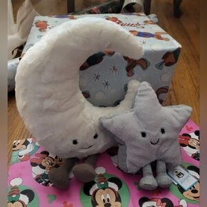 Jellycat Amuseables Moon An Star Set NWT - FREE SHIPPING